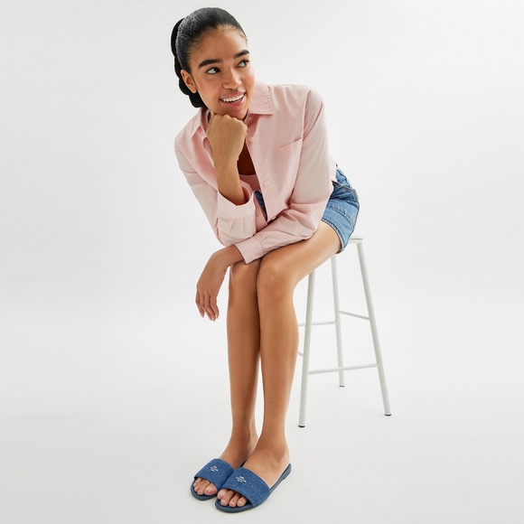 New💙Coach Denim Blue Slide Sandal - Picture 6 of 6